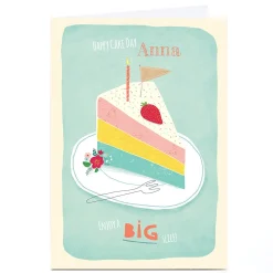 Kids Card Factory Personalised Cory Reid Birthday Card - Happy Cake Day