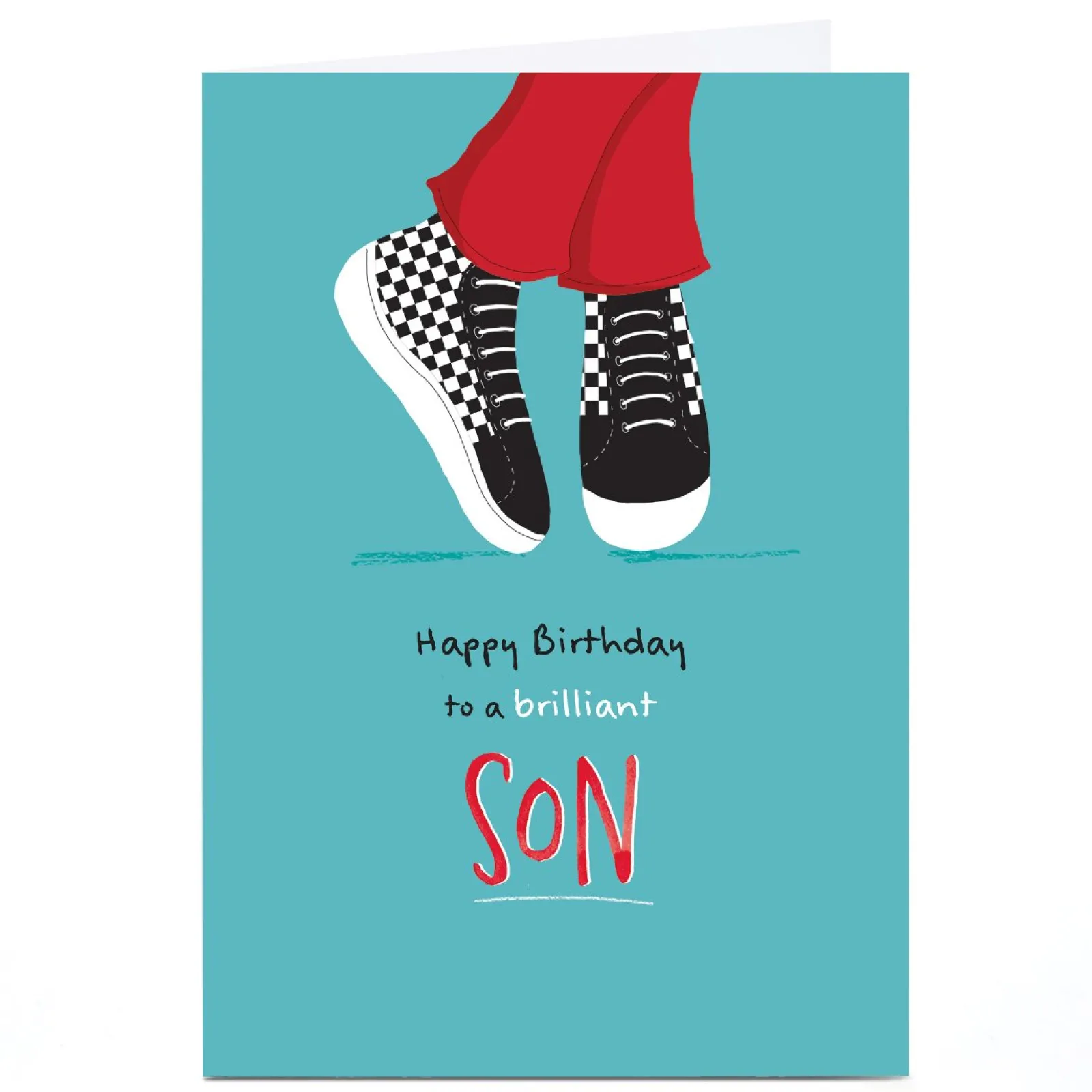 Hot Personalised Cory Reid Birthday Card - Son Shoes Son|For Son