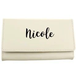 Card Factory Personalised Cream & Black Purse
