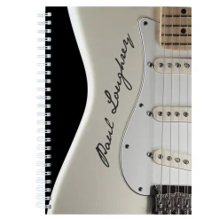 Card Factory Personalised Cream Guitar Notebook