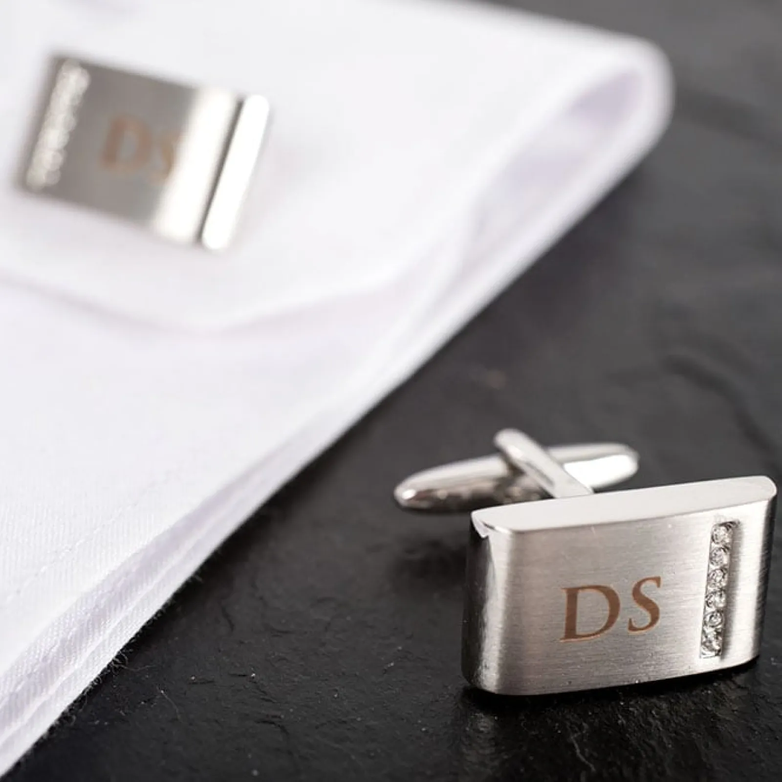 Sale Personalised Cufflinks with Crystal Detail Personalised Jewellery And Keepsakes|Jewellery & Keepsakes