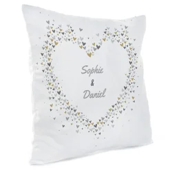 Card Factory Personalised Cushion - Names In Hearts