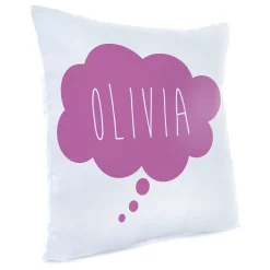 Kids Card Factory Personalised Cushion - Purple Cloud