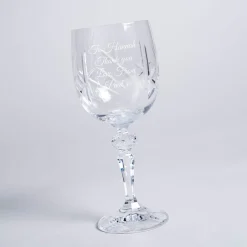 Card Factory Personalised Cut Crystal Wine Glass - Message