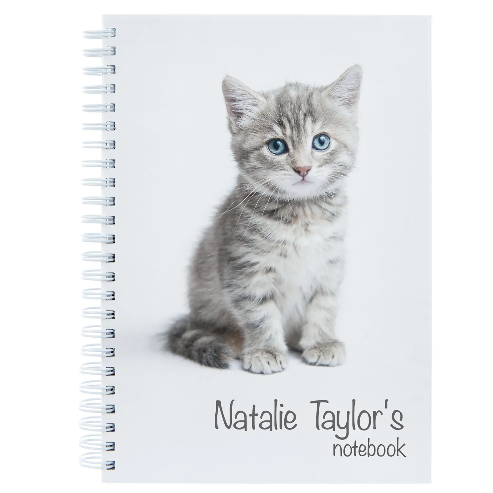 Card Factory Personalised Cute Kitten Notebook