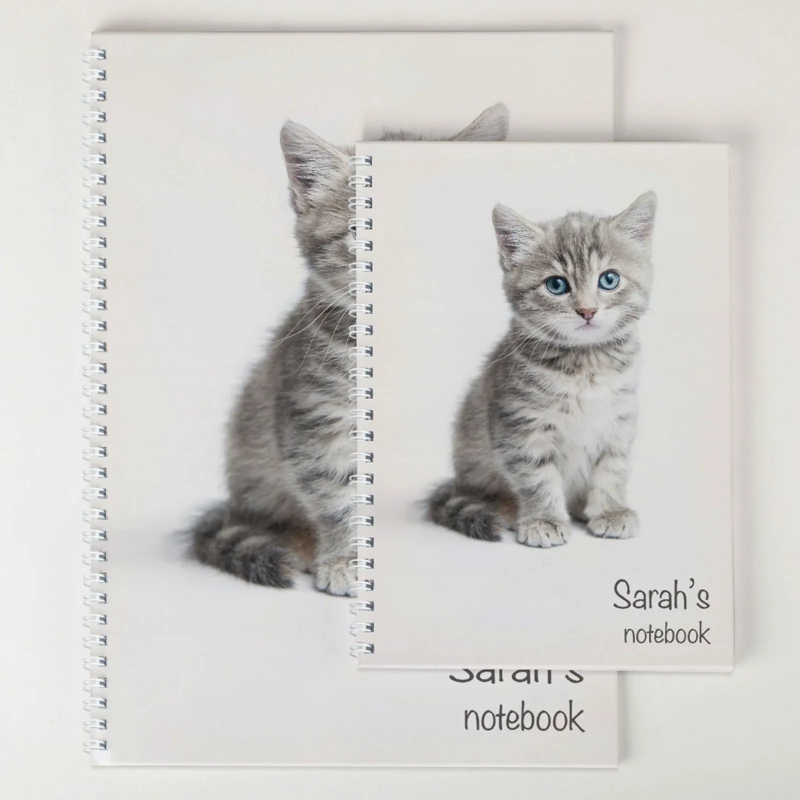 Card Factory Personalised Cute Kitten Notebook