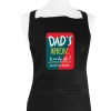 Hot Personalised Dad Hands Off Black Apron Gifts For Him