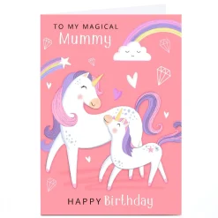Outlet Personalised Dalia Clark Birthday Card - Magical Mummy Unicorns For Mum|Mum