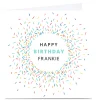 Card Factory Personalised Dalia Clark Birthday Card - Colourful Sprinkles