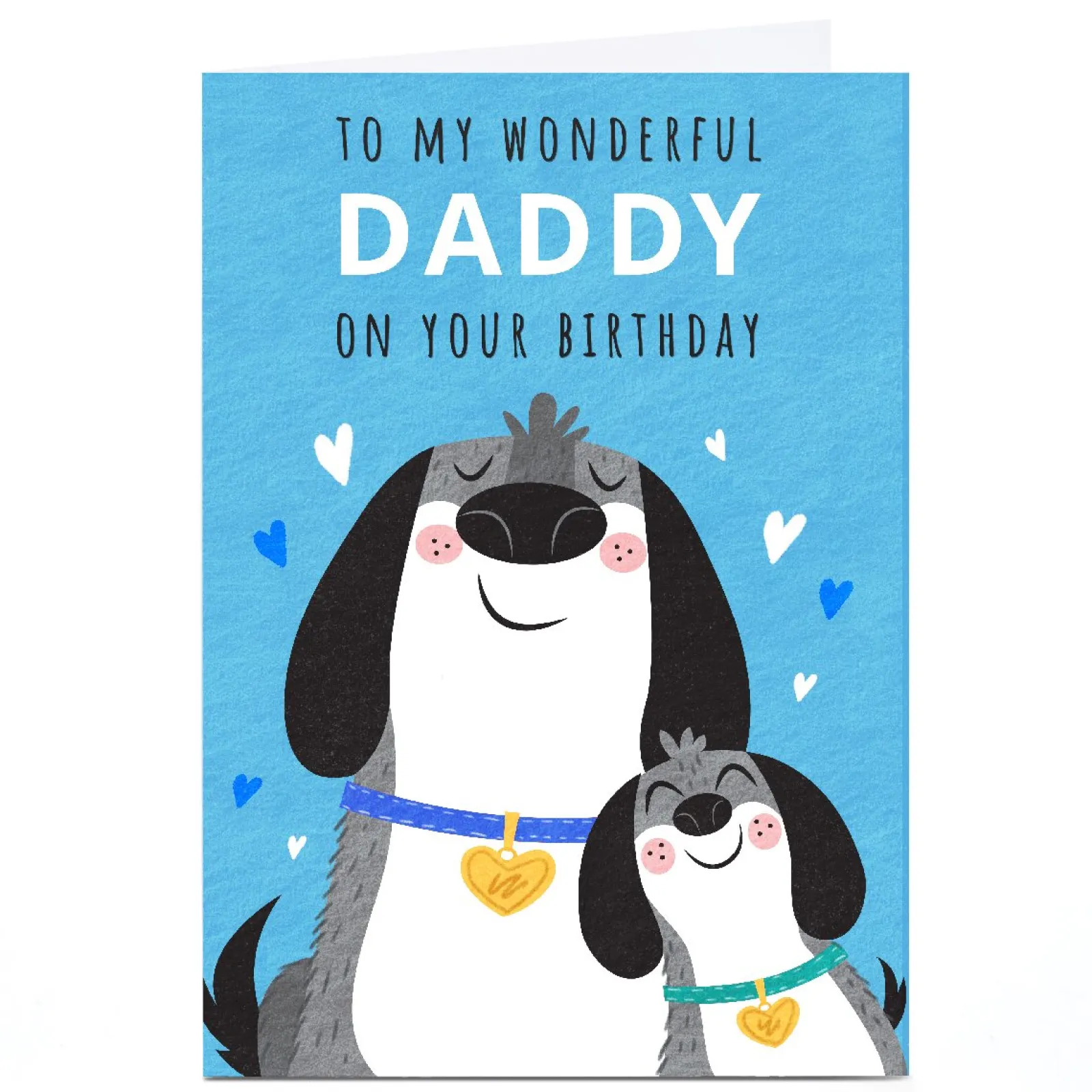 Best Personalised Dalia Clark Birthday Card - Daddy Dogs For Dad|Dad
