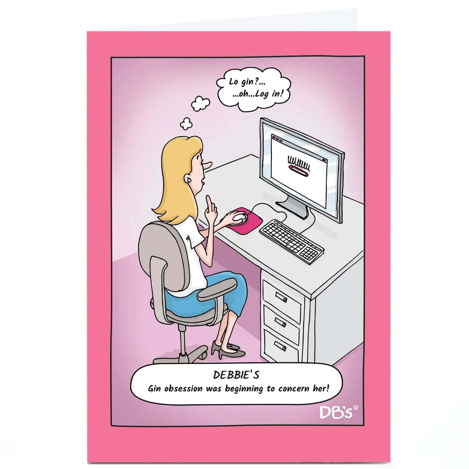 Discount Personalised DB's Card - Gin Obsession Funny|Any Occasion