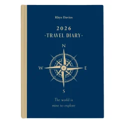 Sale Personalised Diary - Compass Travel Diary Personalised Calendars And Diaries|Calendars & Diaries