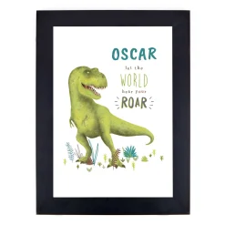 Kids Card Factory Personalised Dinosaur Print - Let The World Hear Your Roar