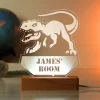 Kids Card Factory Personalised Dinosaur Wooden Based LED Light