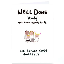 Card Factory Personalised Do Something David Card - Well Done