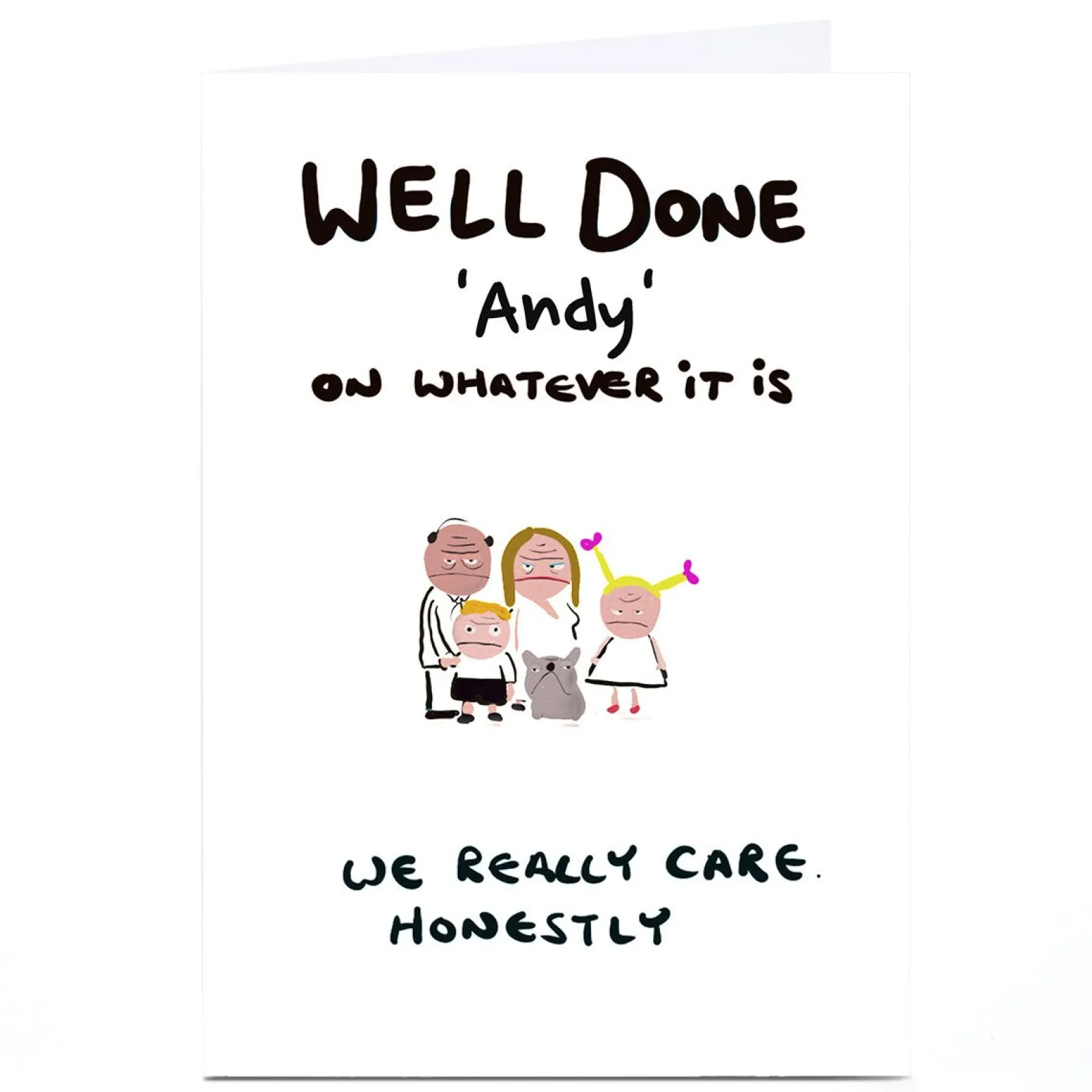 Card Factory Personalised Do Something David Card - Well Done