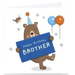 Best Personalised Dumpling Green Birthday Card - Brother For Brother|Premium Square