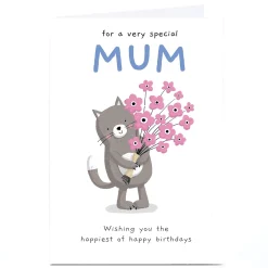 Card Factory Personalised Dumpling Green Birthday Card - Special Mum