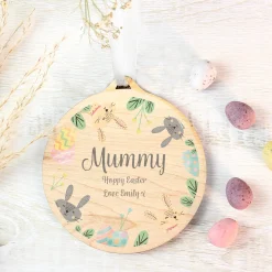 Discount Personalised Easter Bunny Wooden Decoration Kids Personalised Canvas & Wall Art|Photo Prints & Wall Art