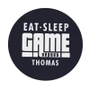 Kids Card Factory Personalised Eat Sleep Game Repeat Mouse Mat