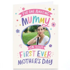 Outlet Personalised Ebony Newton Mother's Day Card - Mummy First Ever Photo