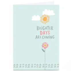 Card Factory Personalised Ebony Newton Card - Brighter Days