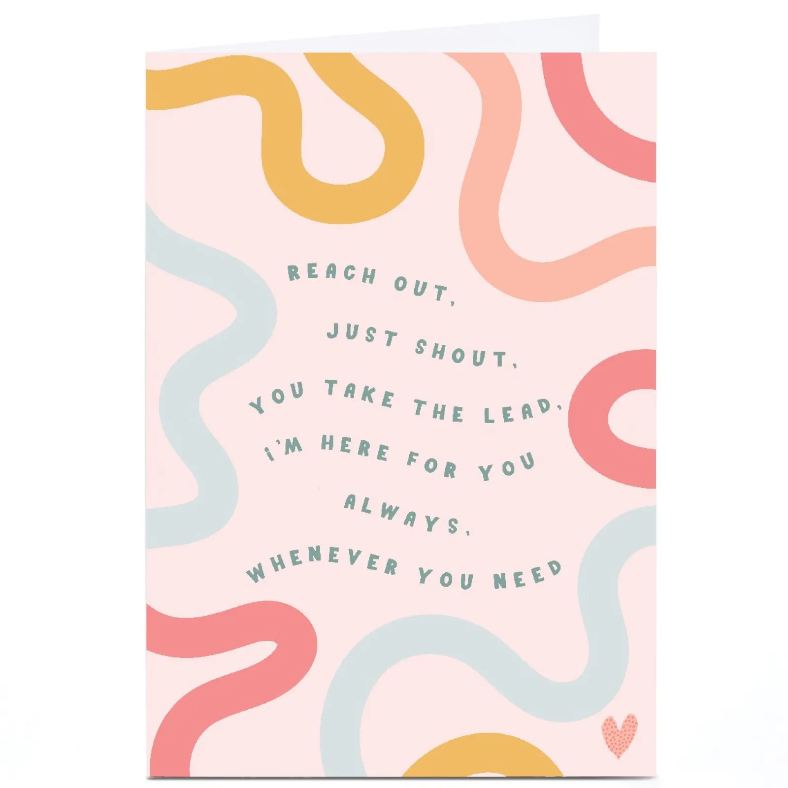 Card Factory Personalised Ebony Newton Card - Reach Out