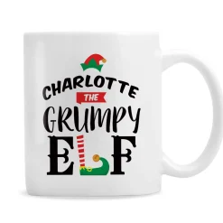 Card Factory Personalised Elf Christmas Mug