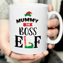Card Factory Personalised Elf Christmas Mug