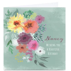 New Personalised Emma Isaacs Birthday Card - Beautiful Birthday Premium Square|Birthday