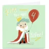 Online Personalised Emma Valenghi Birthday Card - King, Any Name & Age Kids For Son|For Nephew