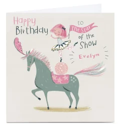 Kids Card Factory Personalised Emma Valenghi Birthday Card - Star of Show Any Name