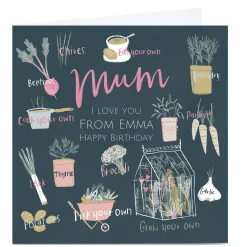 Best Personalised Emma Valenghi Birthday Card - Mum For Mum|Premium Square