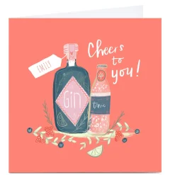 Card Factory Personalised Emma Valenghi Card - Gin & Tonic