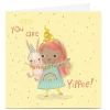 Hot Personalised Emma Valenghi Birthday Card - Yippee! Editable Age Kids For Sister|For Niece