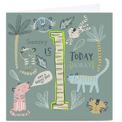 Clearance Personalised Emma Valenghi 1st Birthday Card Kids For Niece|1St Birthday