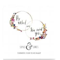 Card Factory Personalised Emma Valenghi Engagement Card - She Said Yes