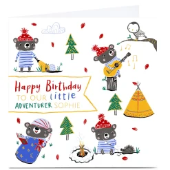 Kids Card Factory Personalised Emma Valenghi Birthday Card - Little Adventurer