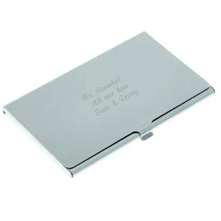 Card Factory Personalised Engraved Business Card Holder