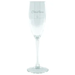 Online Personalised Engraved Champagne Flute - Heart & Name Love Story Personalised Glasses|Personalised Engraved Gifts
