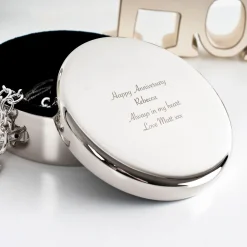 Card Factory Personalised Engraved Circular Trinket Box