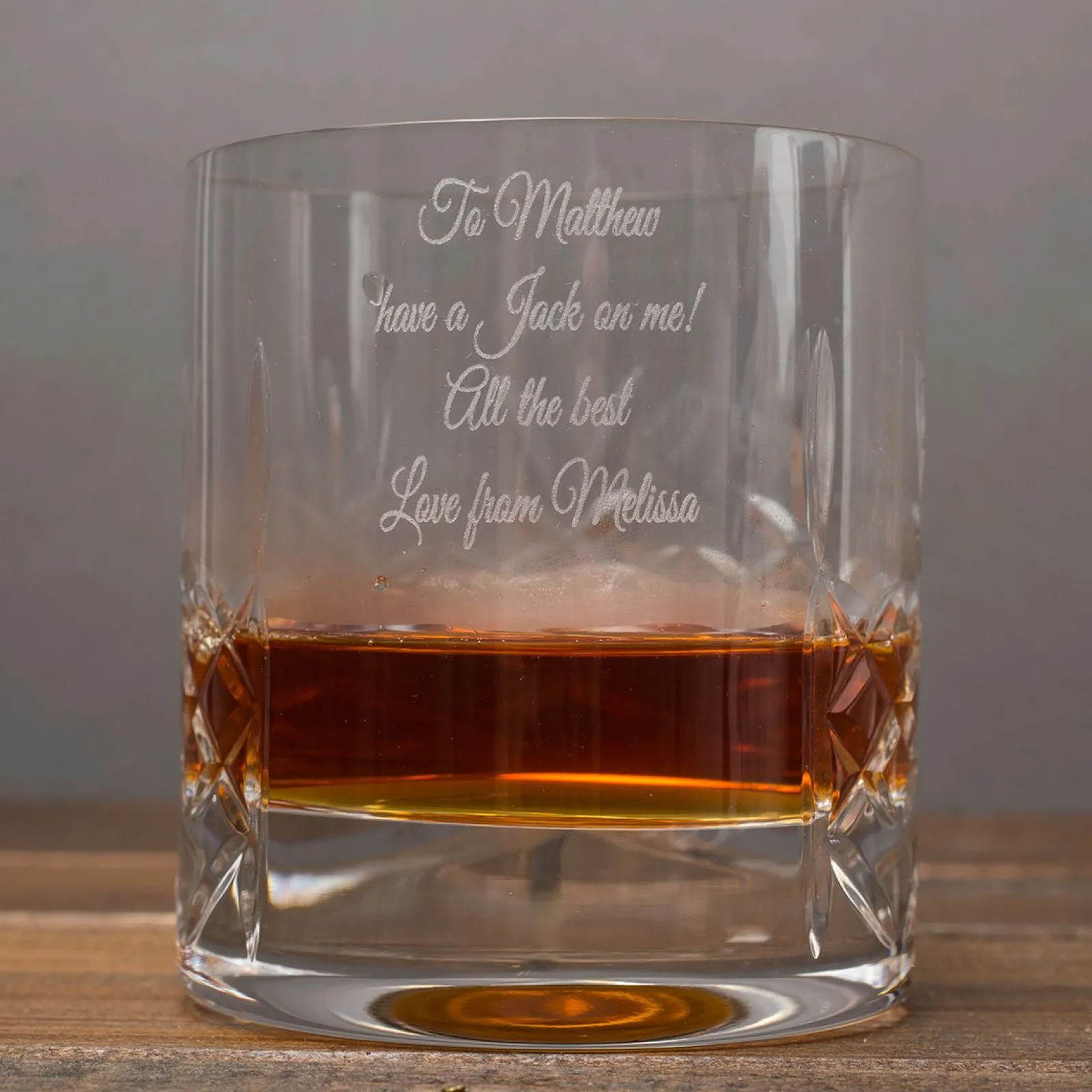 Outlet Personalised Engraved Crystal Tumbler Personalised Jewellery And Keepsakes|Personalised Glasses