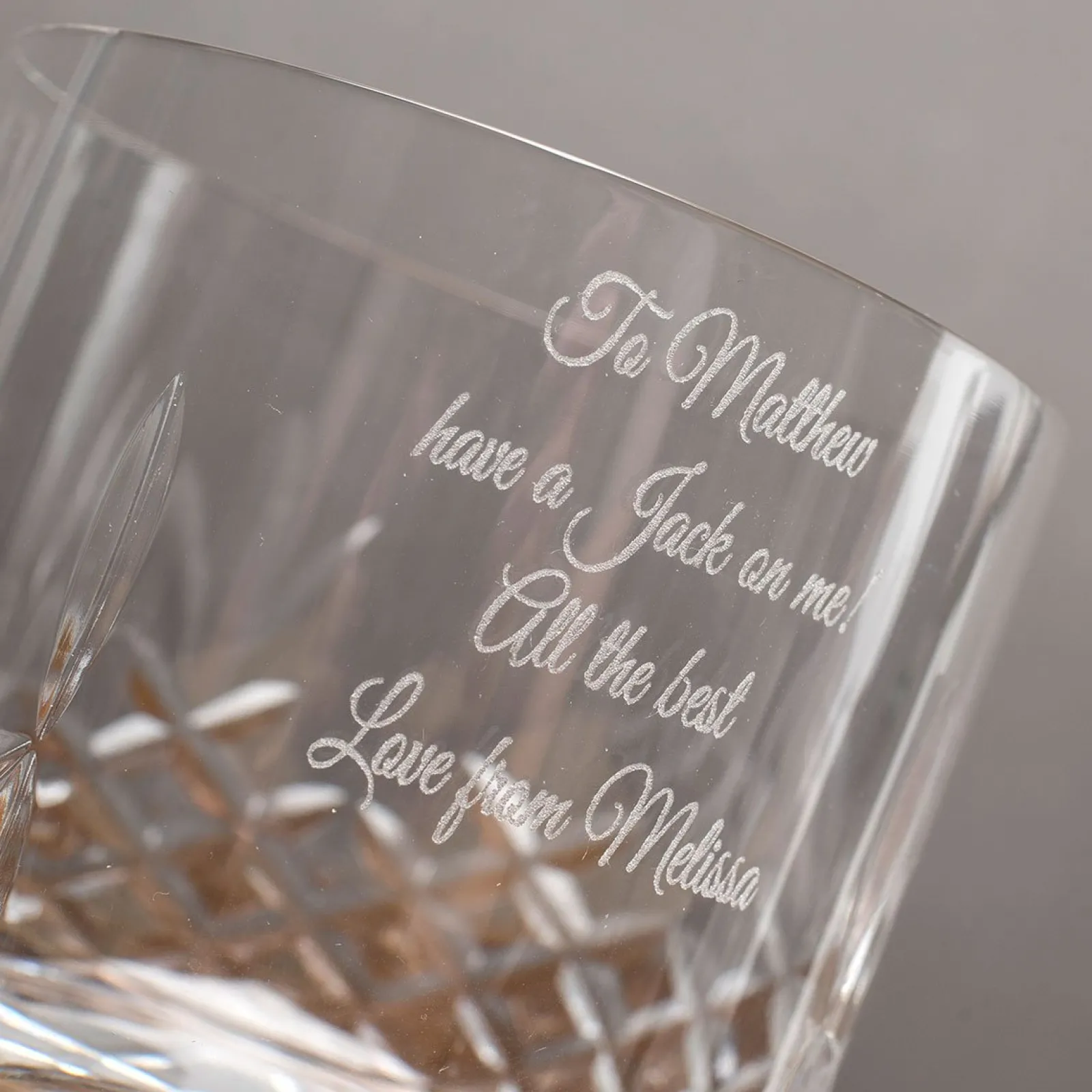 Outlet Personalised Engraved Crystal Tumbler Personalised Jewellery And Keepsakes|Personalised Glasses