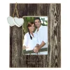 Card Factory Personalised Engraved Distressed Wood Photo Frame - Couples