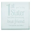 Card Factory Personalised Engraved Glass Token - 1st You're My Sister, Forever Best Friend