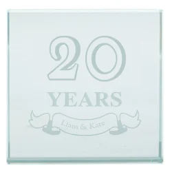 Card Factory Personalised Engraved Glass Token - Special Year