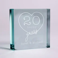 Sale Personalised Engraved Glass Token - Happy Years Personalised Jewellery And Keepsakes|Personalised Engraved Gifts