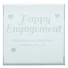 Card Factory Personalised Engraved Glass Token - Happy Engagement