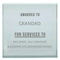 Hot Personalised Engraved Glass Token - Awarded To, Any Name Jewellery & Keepsakes|Engraved Gifts