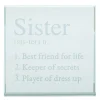 Sale Personalised Engraved Glass Token - Sister Meaning Personalised Jewellery And Keepsakes|Personalised Engraved Gifts